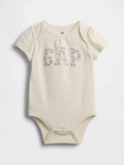 Baby Organic Cotton Floral Logo Bodysuit
