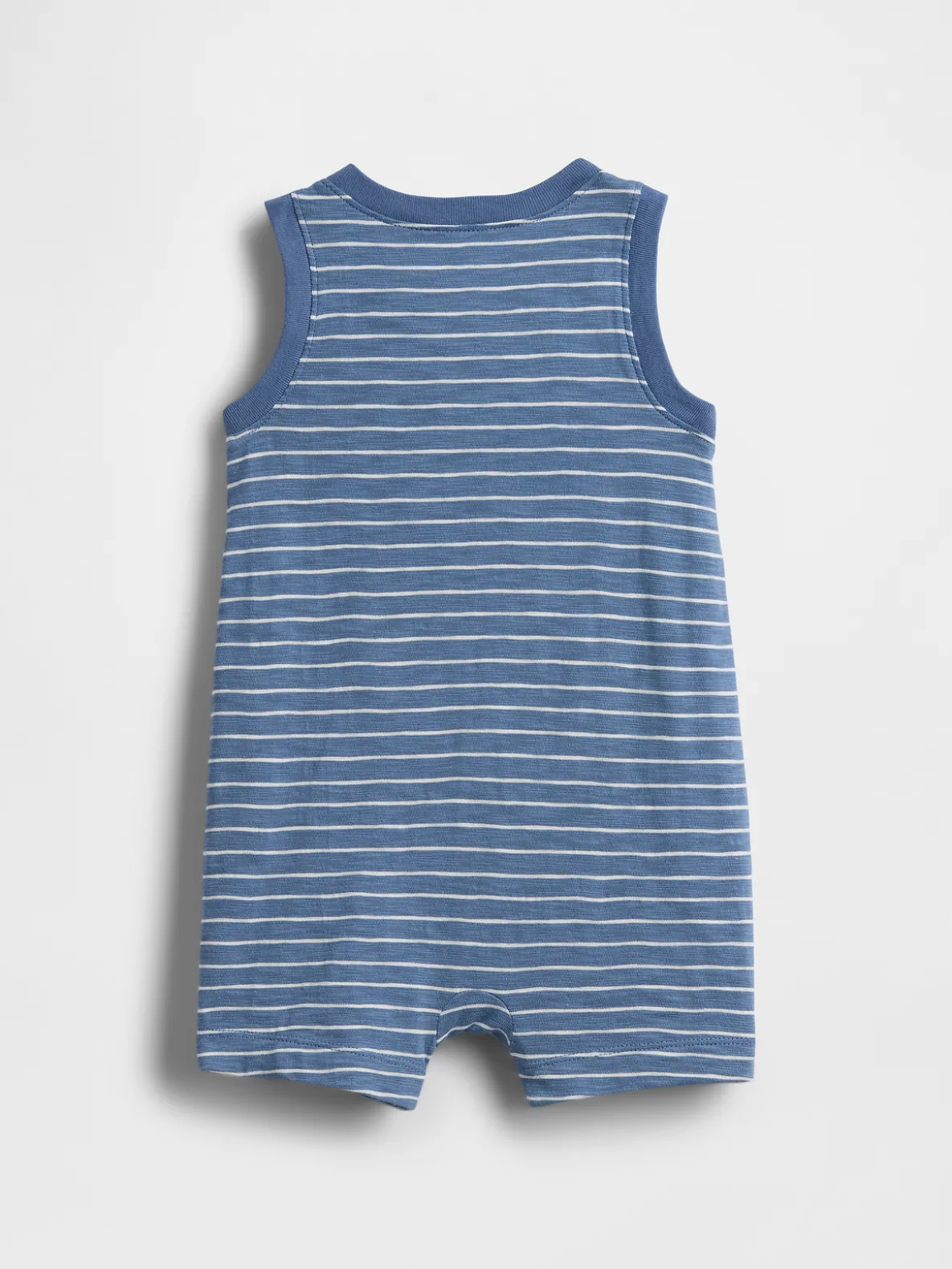 Baby Organic Cotton Henley Shorty One-Piece