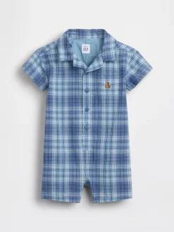Baby Plaid Shorty One-Piece