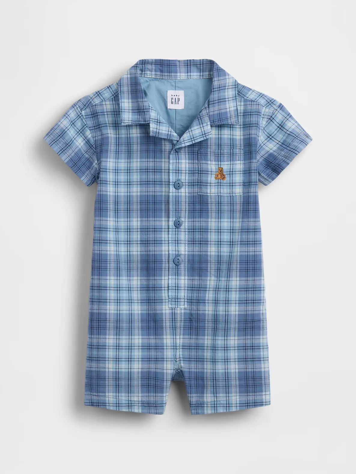 Baby Plaid Shorty One-Piece
