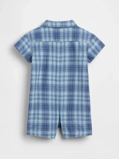 Baby Plaid Shorty One-Piece