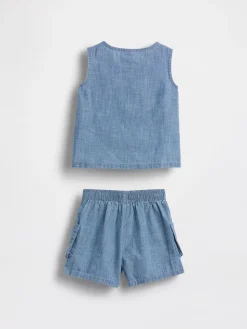 Baby Pocket Denim Outfit Set