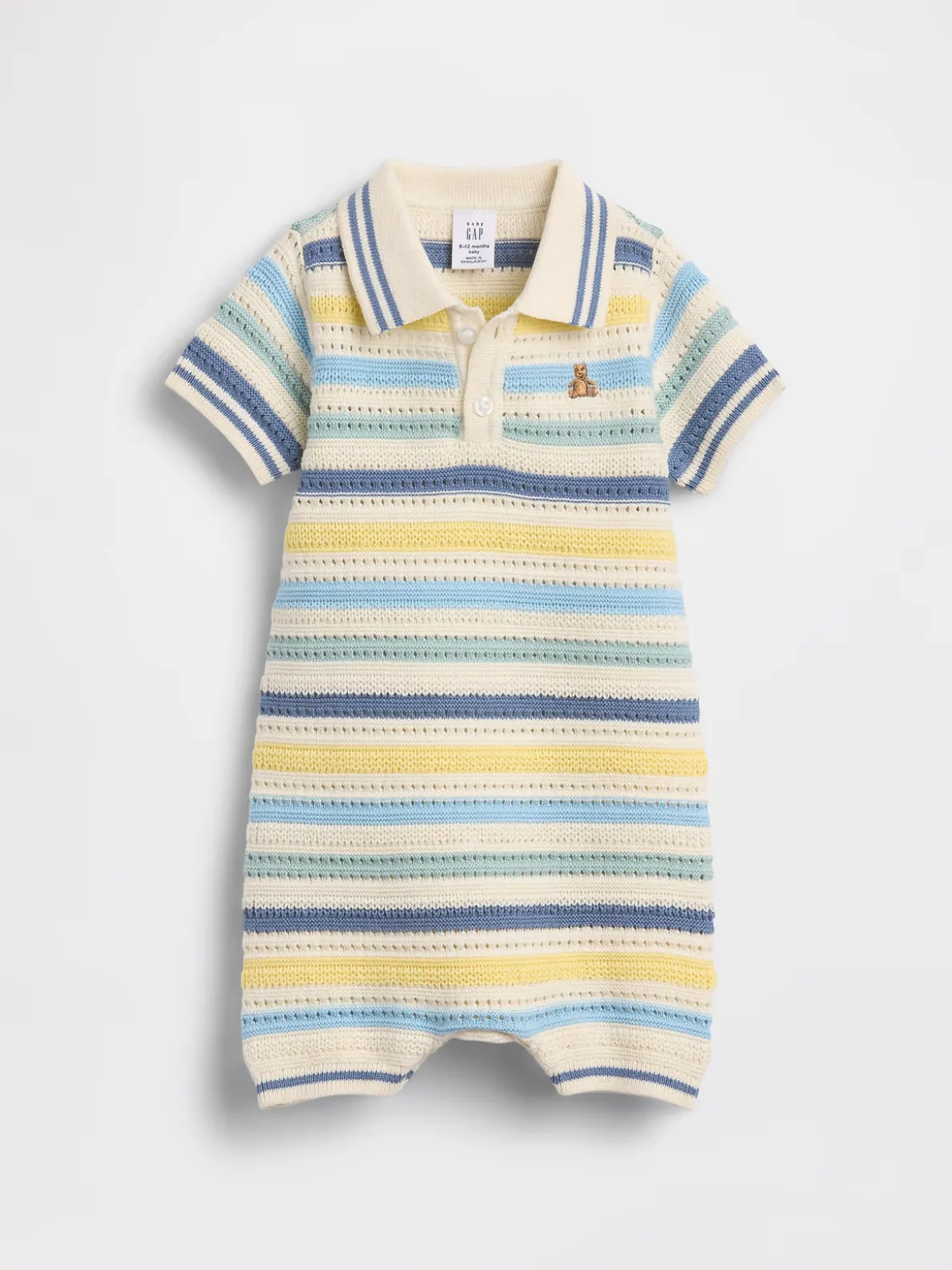 Baby Polo Sweater Shorty One-Piece