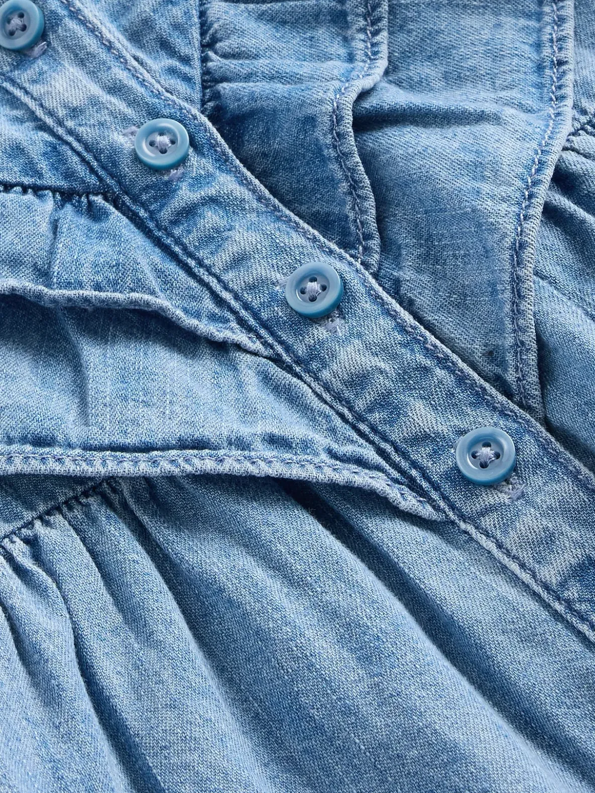 Baby Ruffle Denim Outfit Set