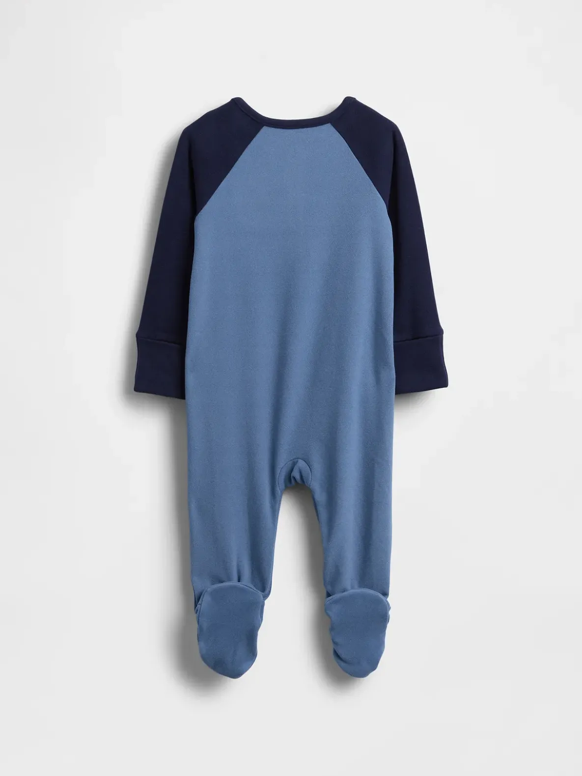 Baby Softspun Colorblock Henley Footed One-Piece