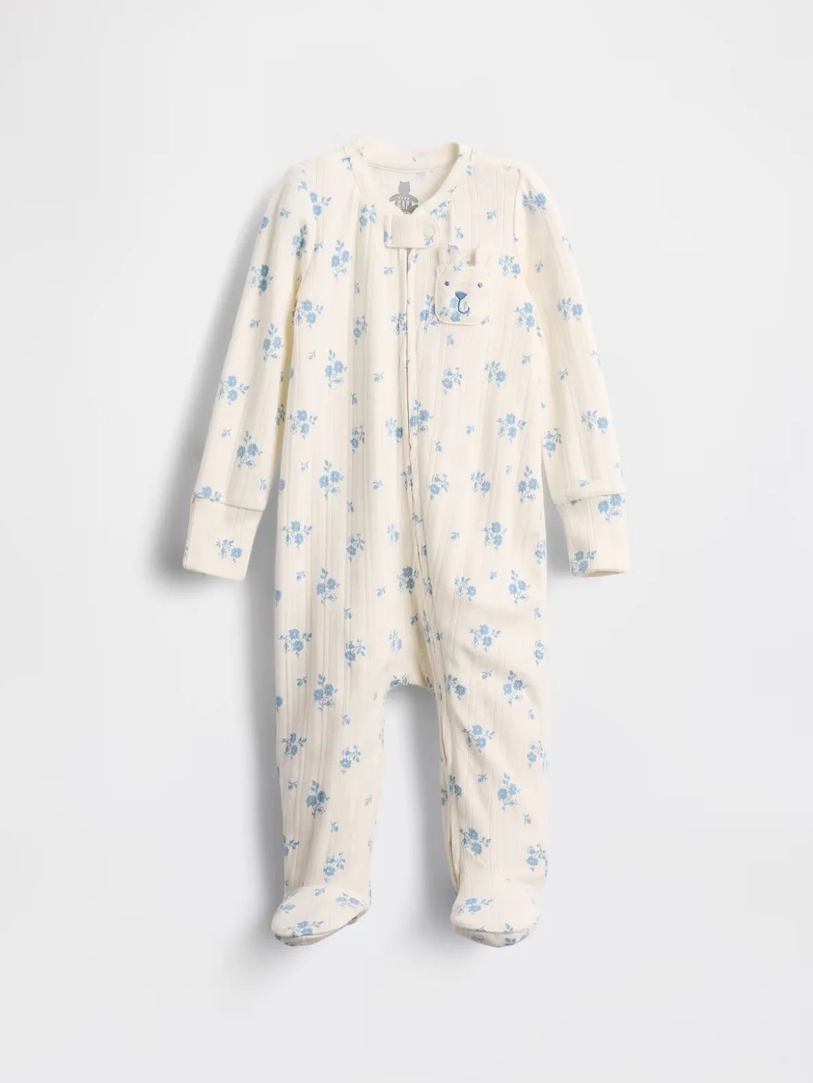 Baby Softspun Pointelle Footed One-Piece