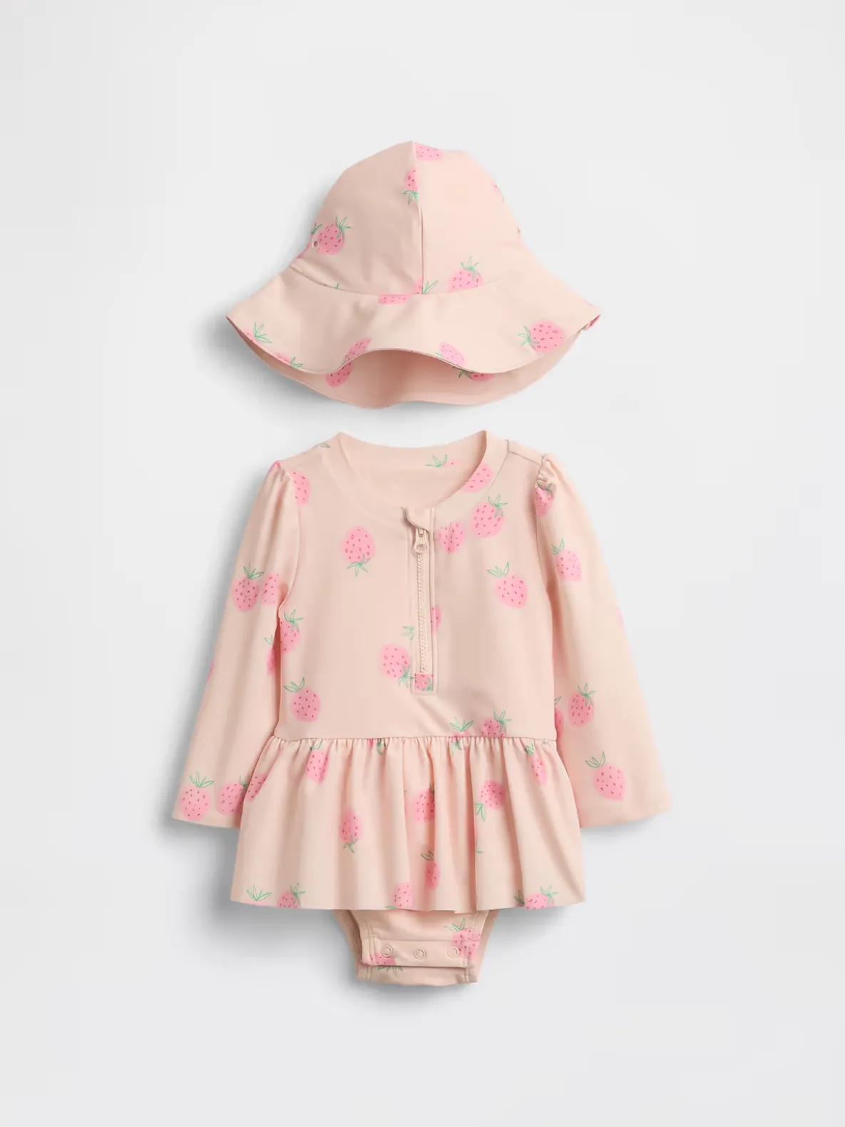 Baby Strawberry Rash Guard Swim Set