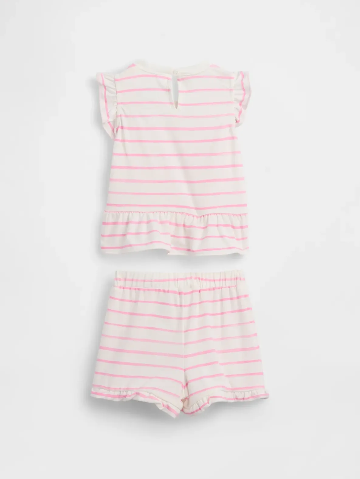 Baby Strawberry Ruffle Outfit Set