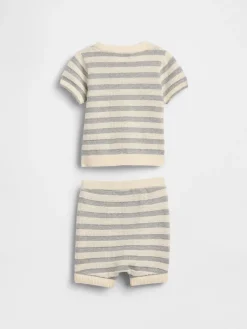 Baby Stripe Sweater Outfit Set