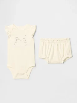 Baby Supima® Bear Bodysuit Outfit Set