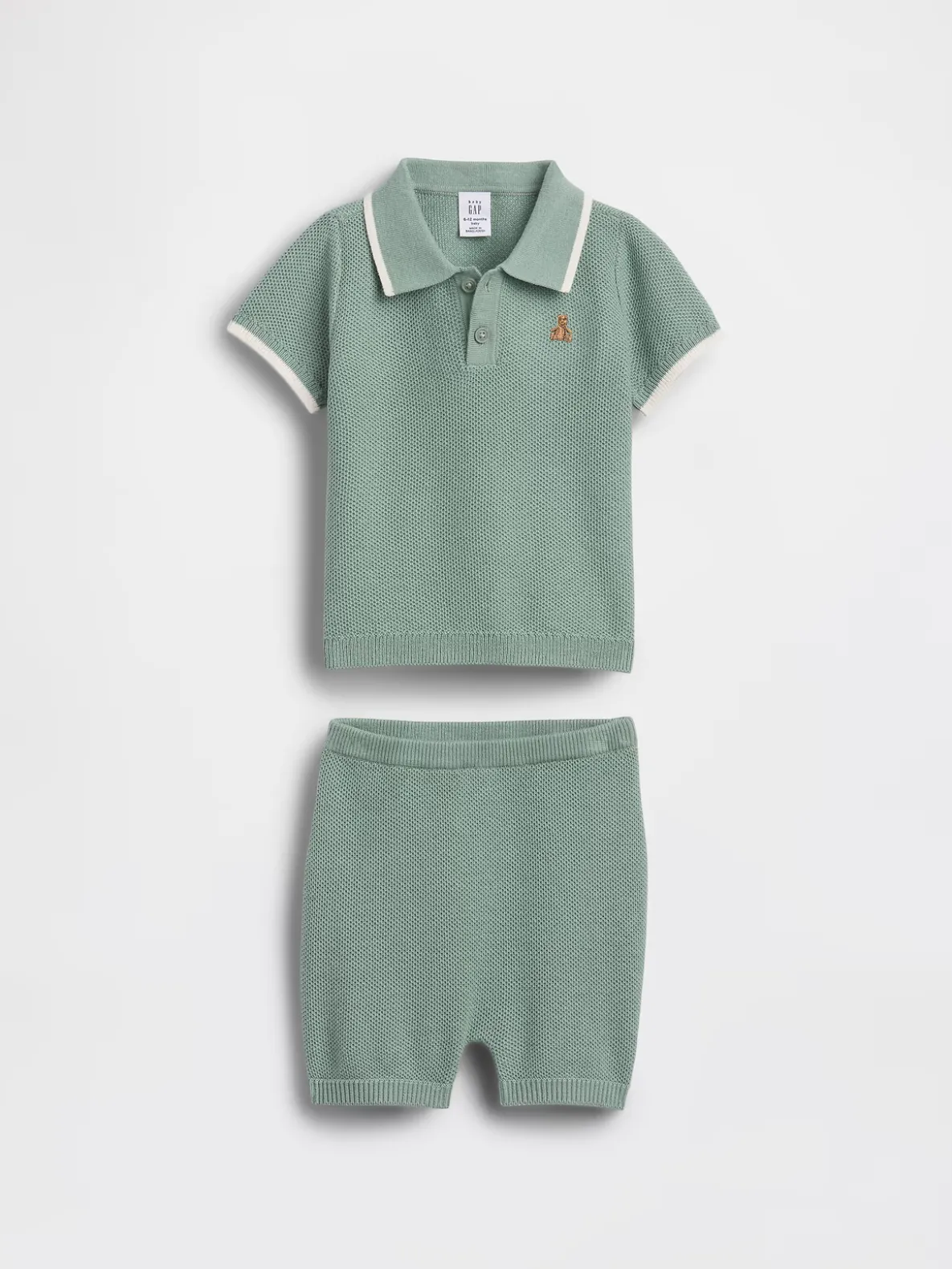 Baby Sweater Polo Outfit Set