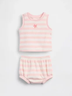 Baby Towel Terry Stripe Outfit Set