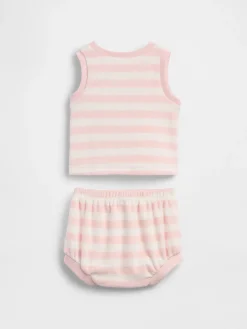 Baby Towel Terry Stripe Outfit Set