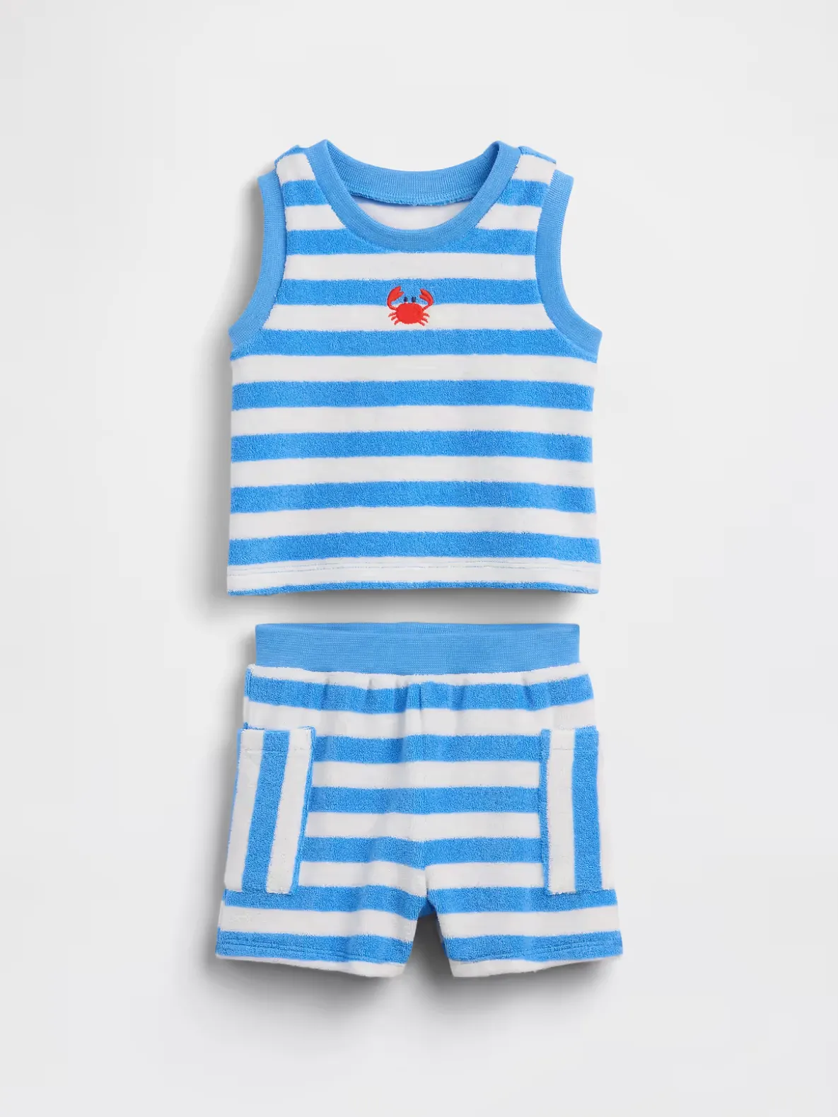 Baby Towel Terry Stripe Outfit Set