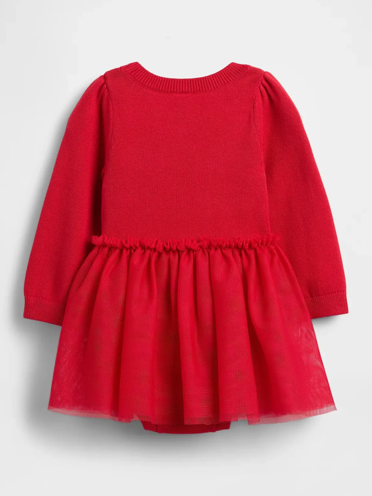 Baby Tulle Sweater Bodysuit Dress Set