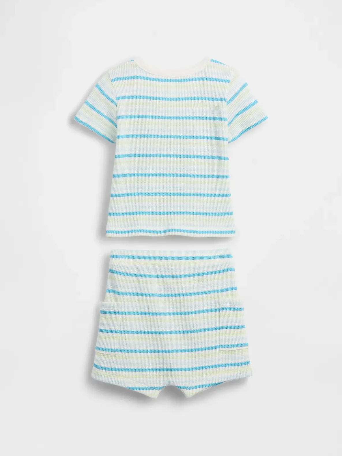 Baby Waffle Henley Outfit Set