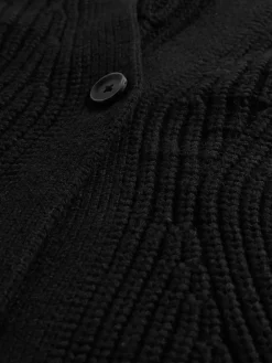 Barrel-Sleeve Cardigan Sweater
