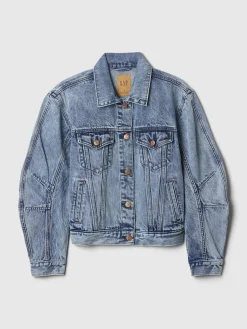 Barrel-Sleeve Icon Denim Jacket