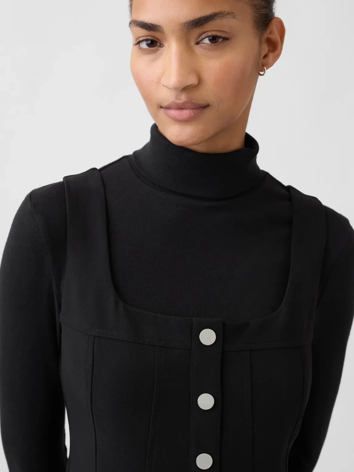 BiStretch Seamed Mini Dress