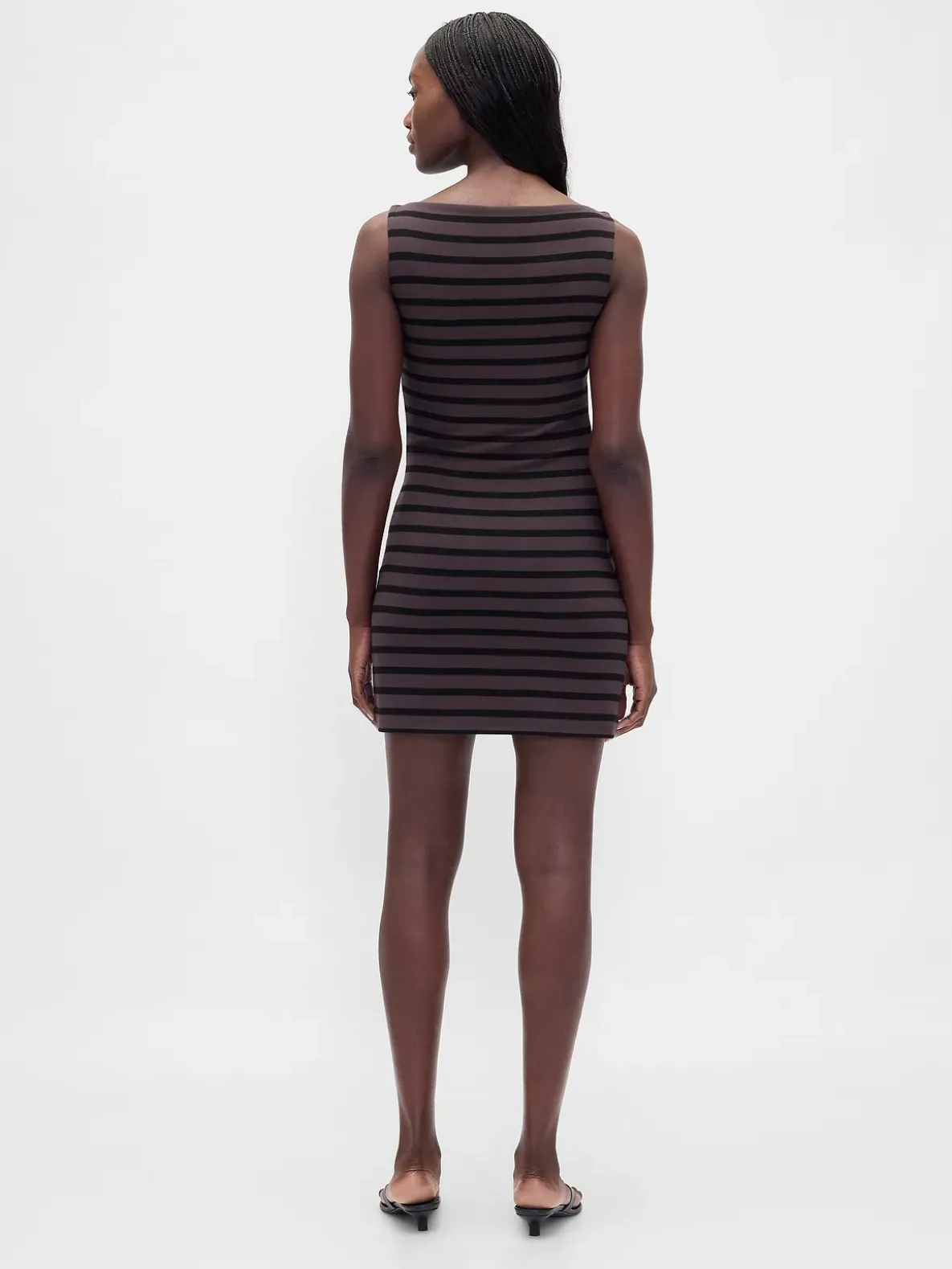 Boatneck Knit Mini Shift Dress