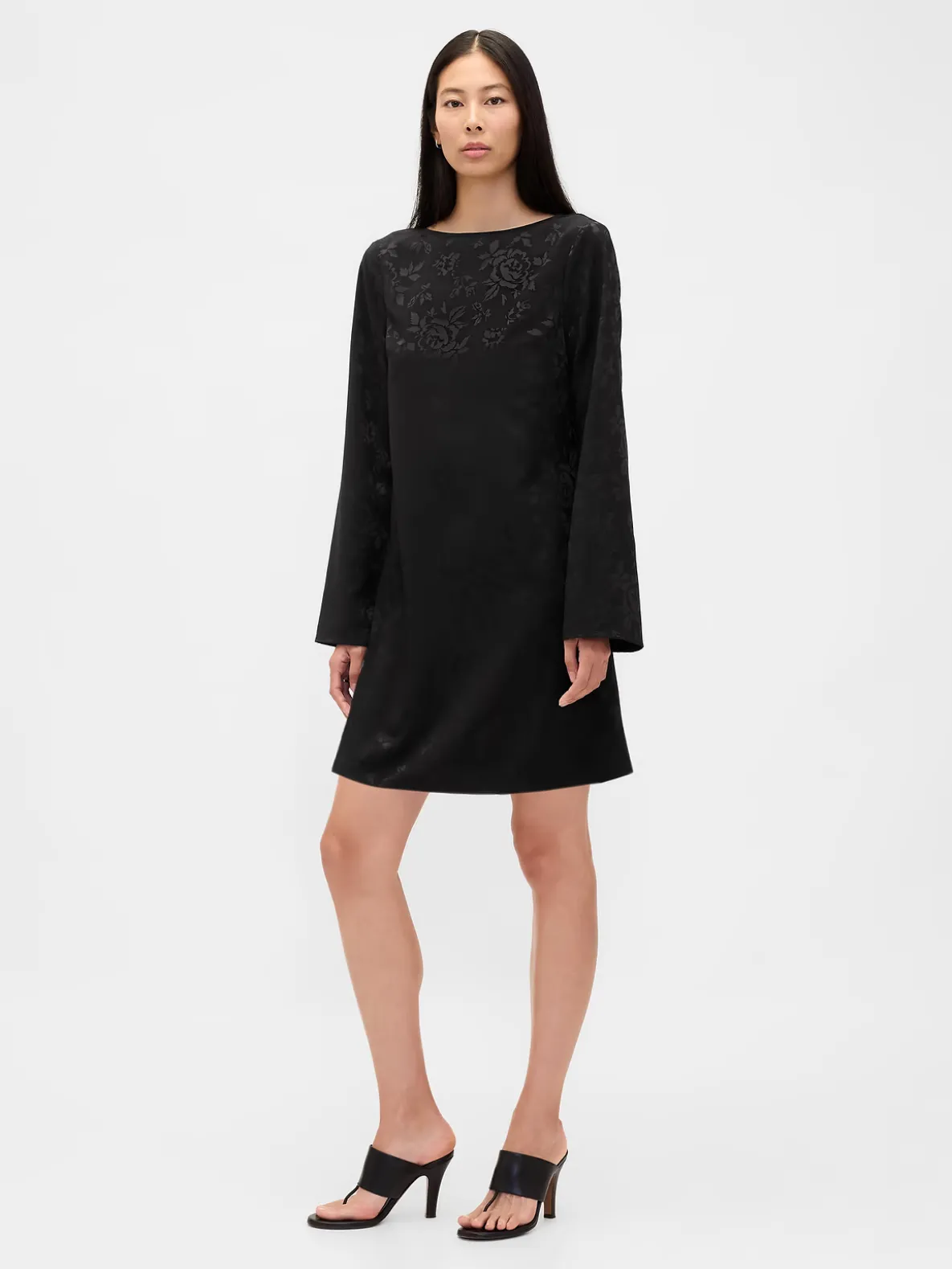 Boatneck Mini Shift Dress