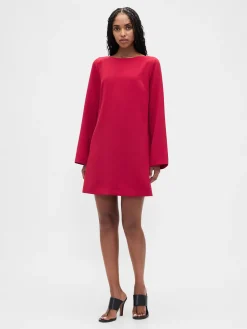 Boatneck Mini Shift Dress