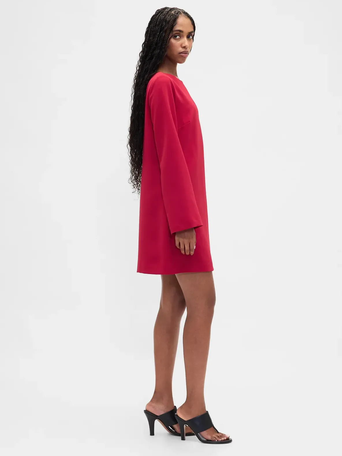 Boatneck Mini Shift Dress