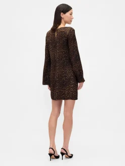 Boatneck Mini Shift Dress