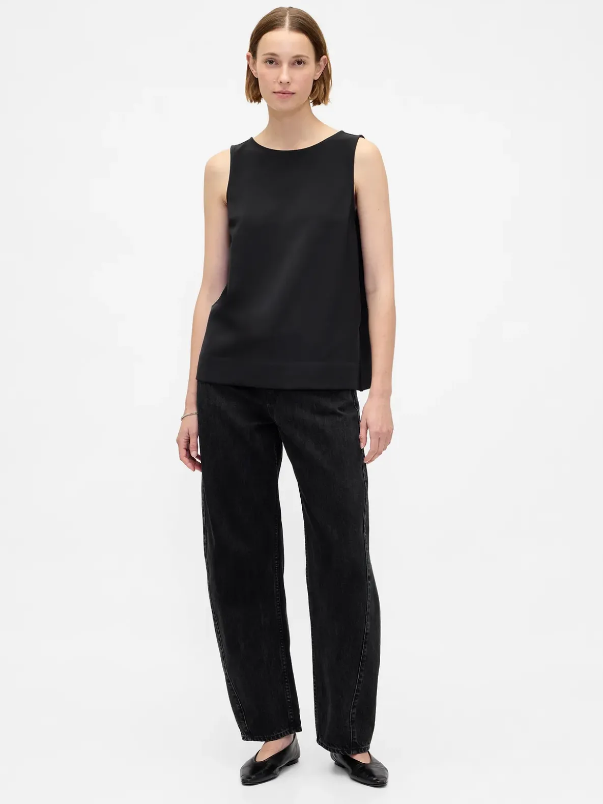 Boatneck Shell Tank Top