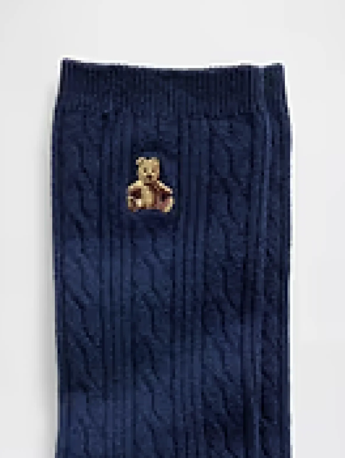 Brannan Bear Cable-Knit Crew Socks