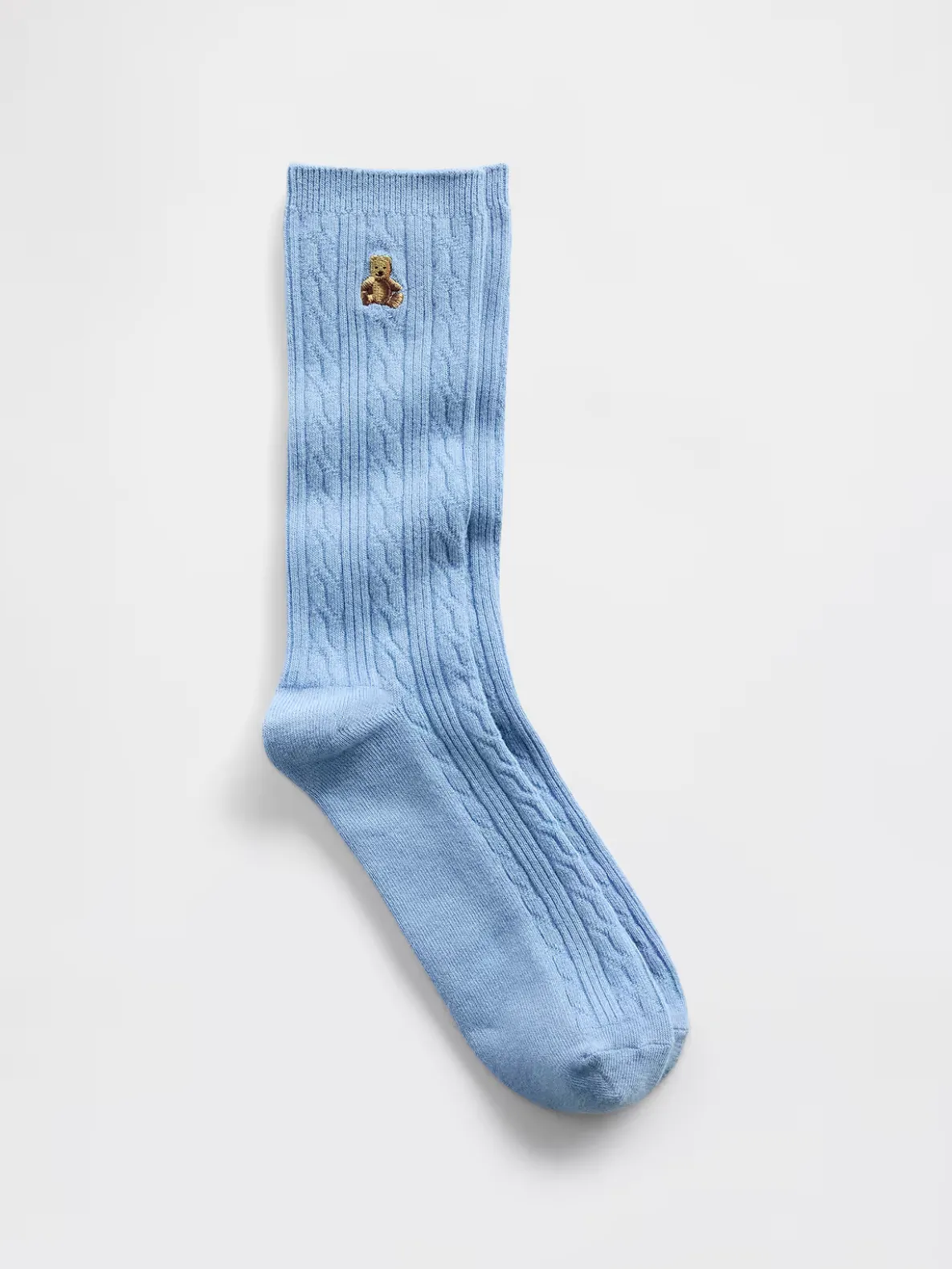 Brannan Bear Cable-Knit Crew Socks