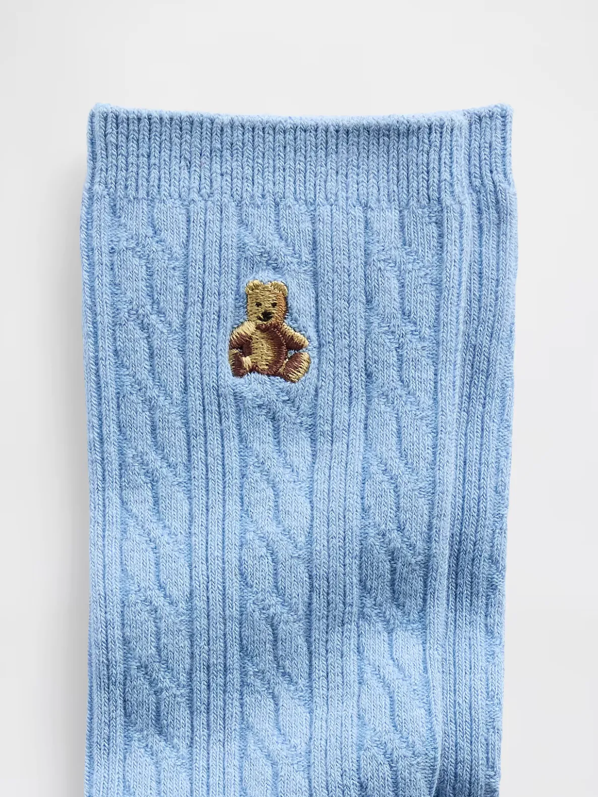Brannan Bear Cable-Knit Crew Socks