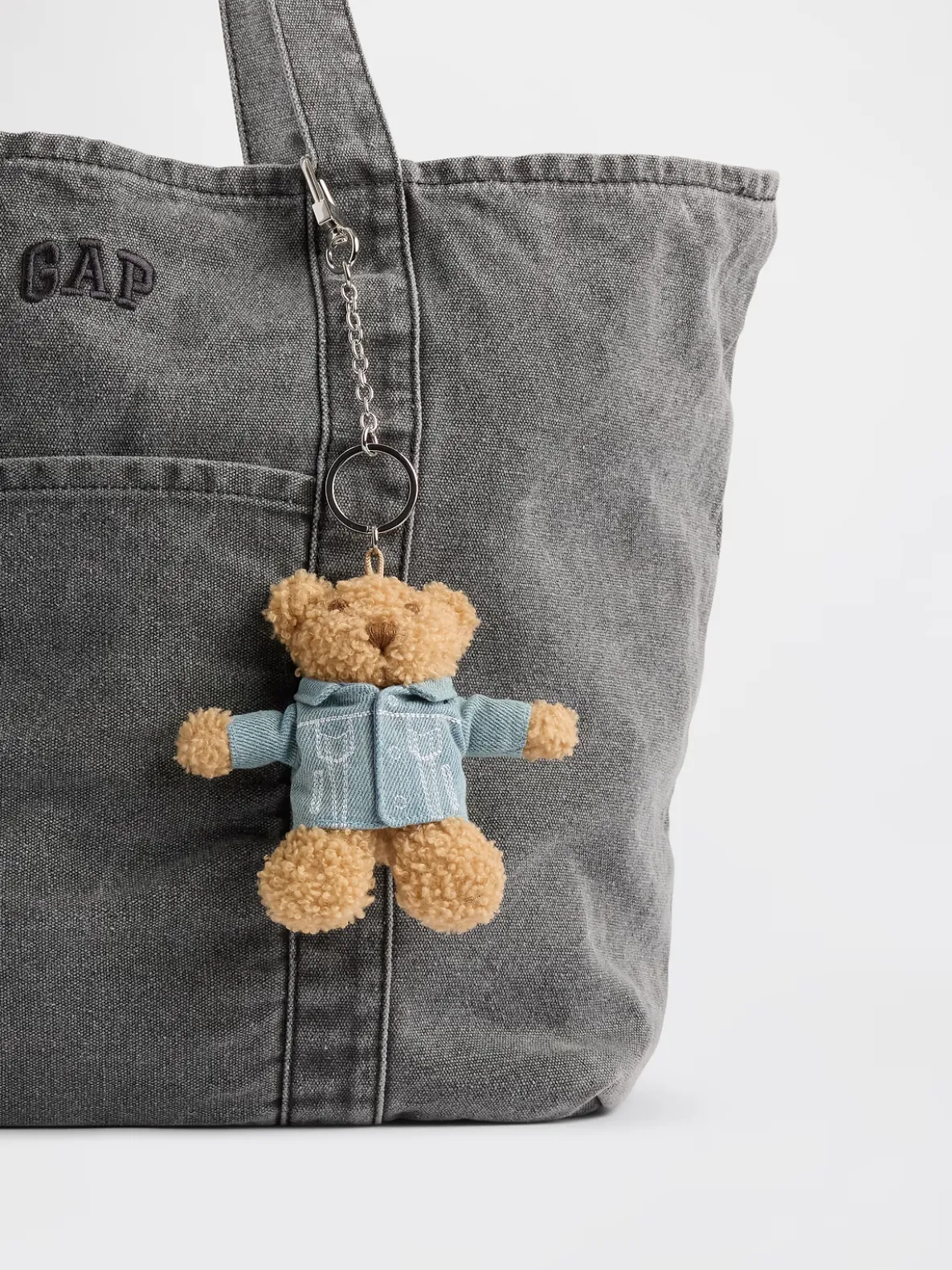 Brannan Bear Denim Jacket Bag Charm