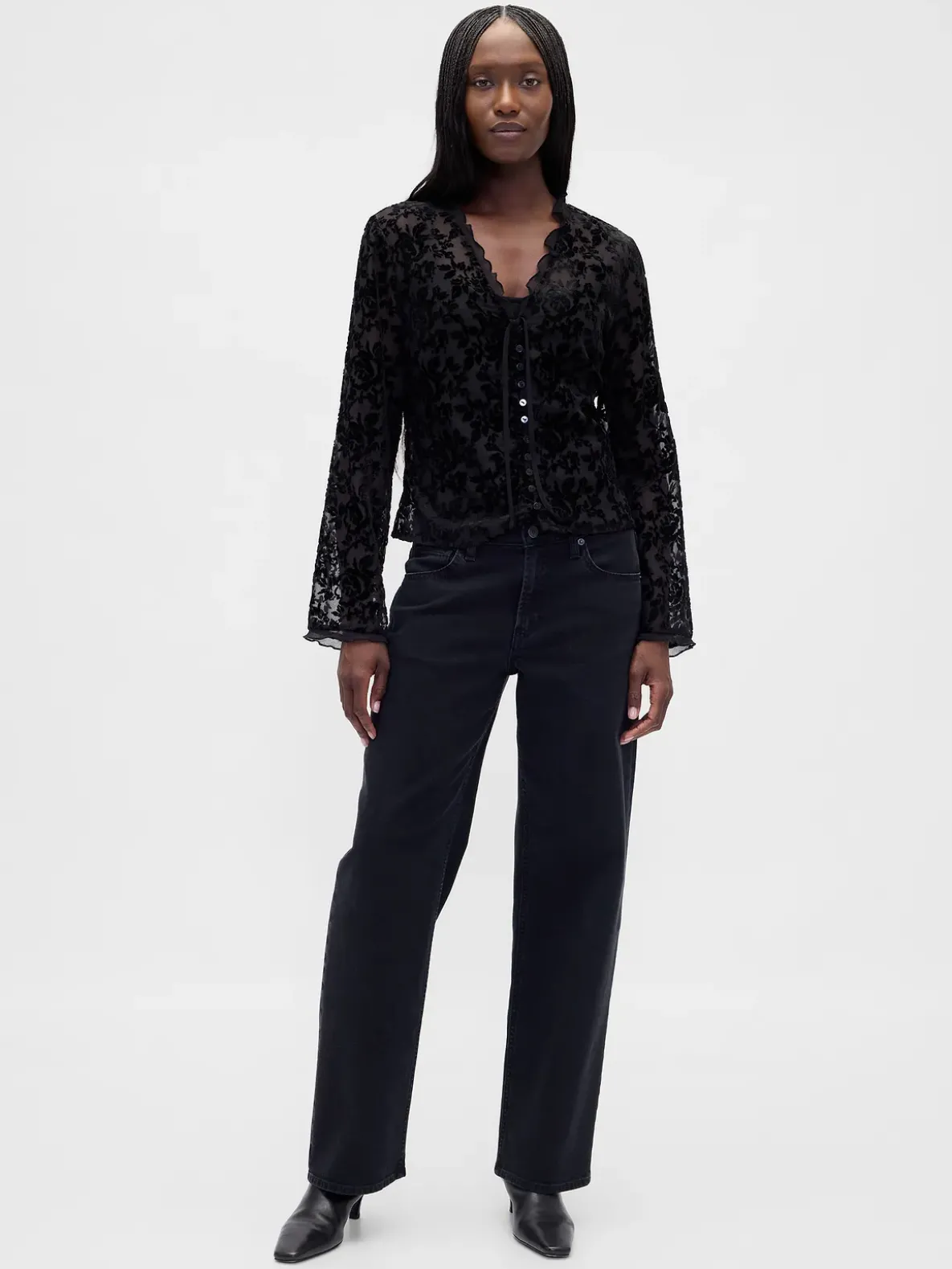 Burnout Velvet Shirt