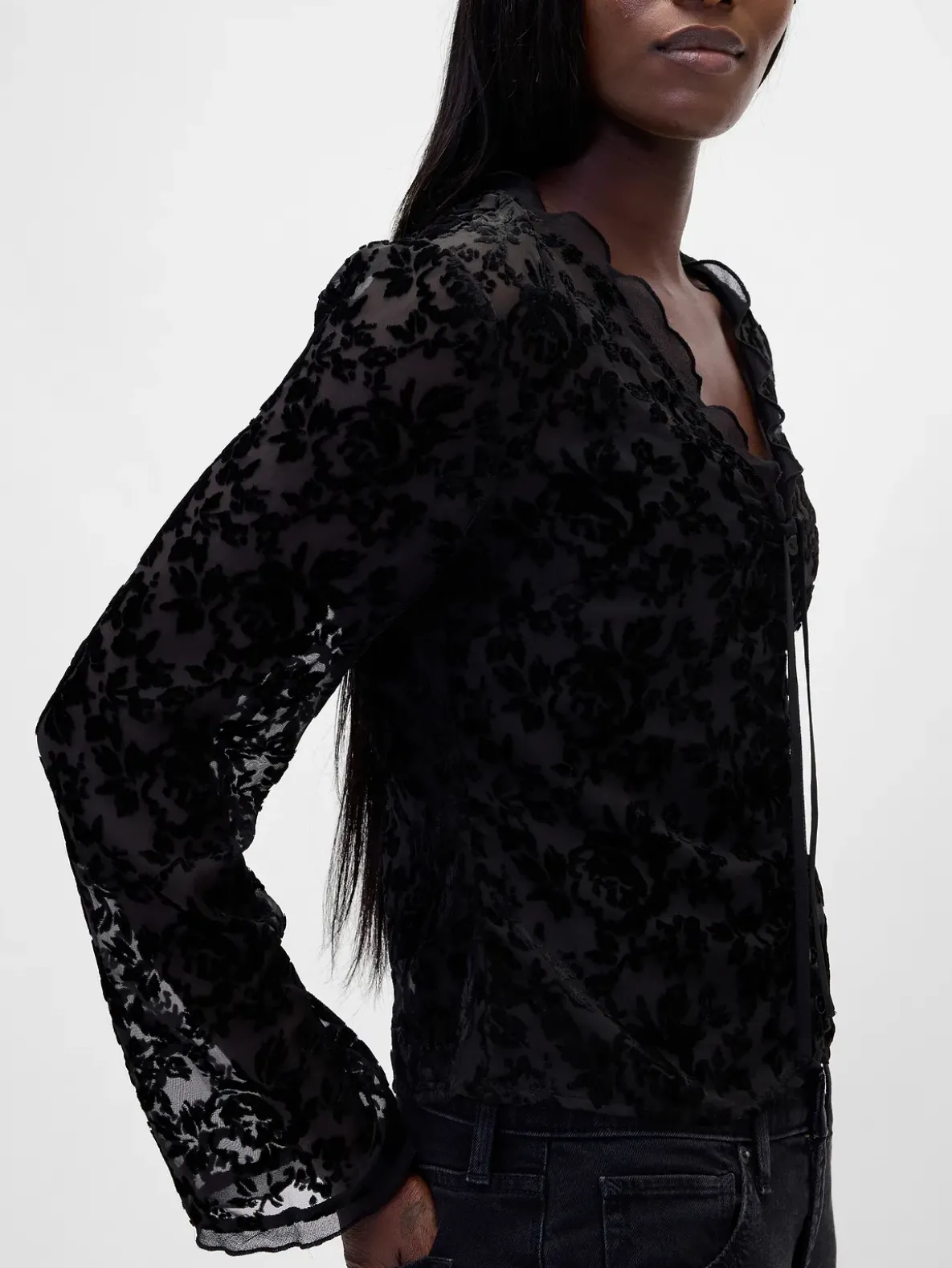 Burnout Velvet Shirt