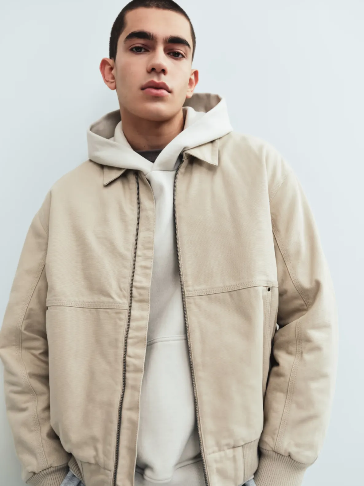 Canvas Bomber Jacket