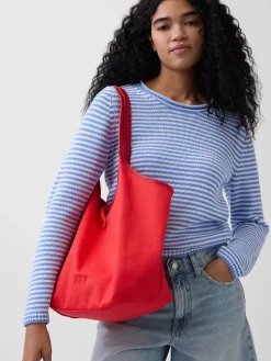 Canvas Slouchy Tote Bag