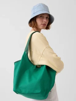 Canvas Slouchy Tote Bag