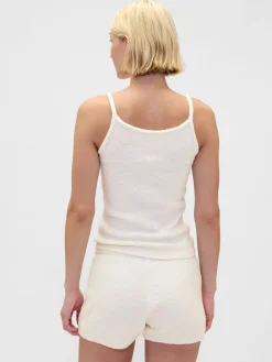 CashSoft Boucle Sweater Tank Top