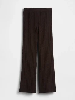 CashSoft Cable-Knit Sweater Pants