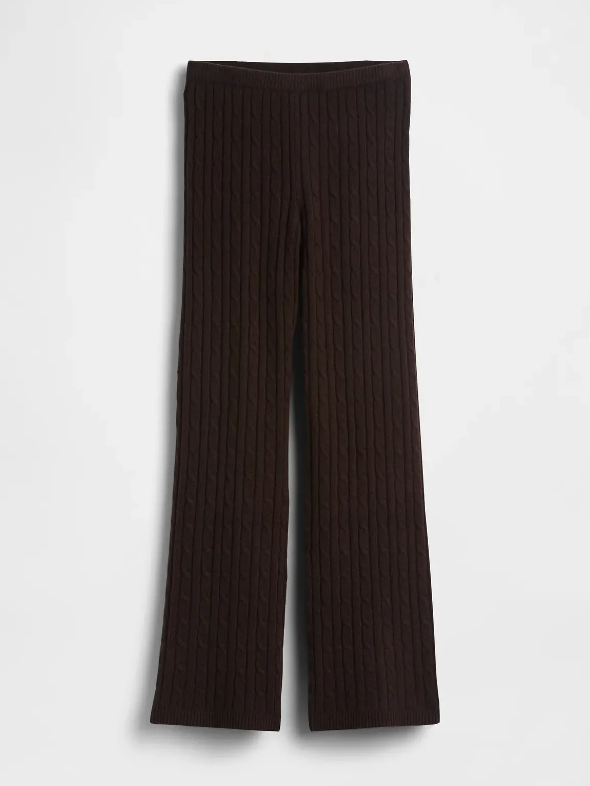 CashSoft Cable-Knit Sweater Pants