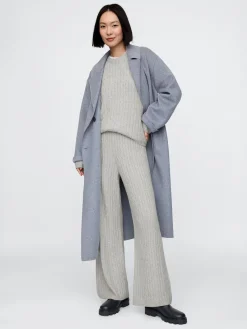 CashSoft Cable-Knit Sweater Pants