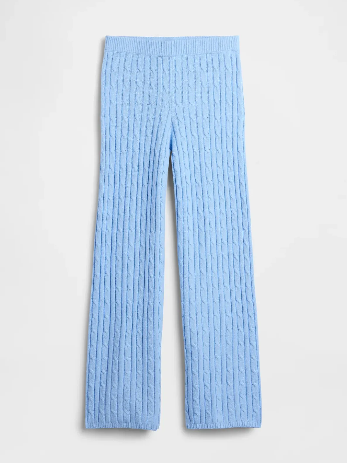 CashSoft Cable-Knit Sweater Pants