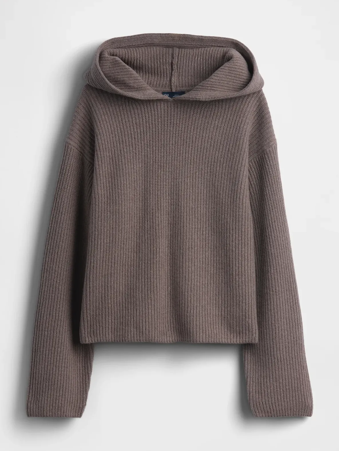 CashSoft Oversized Shaker-Stitch Hoodie