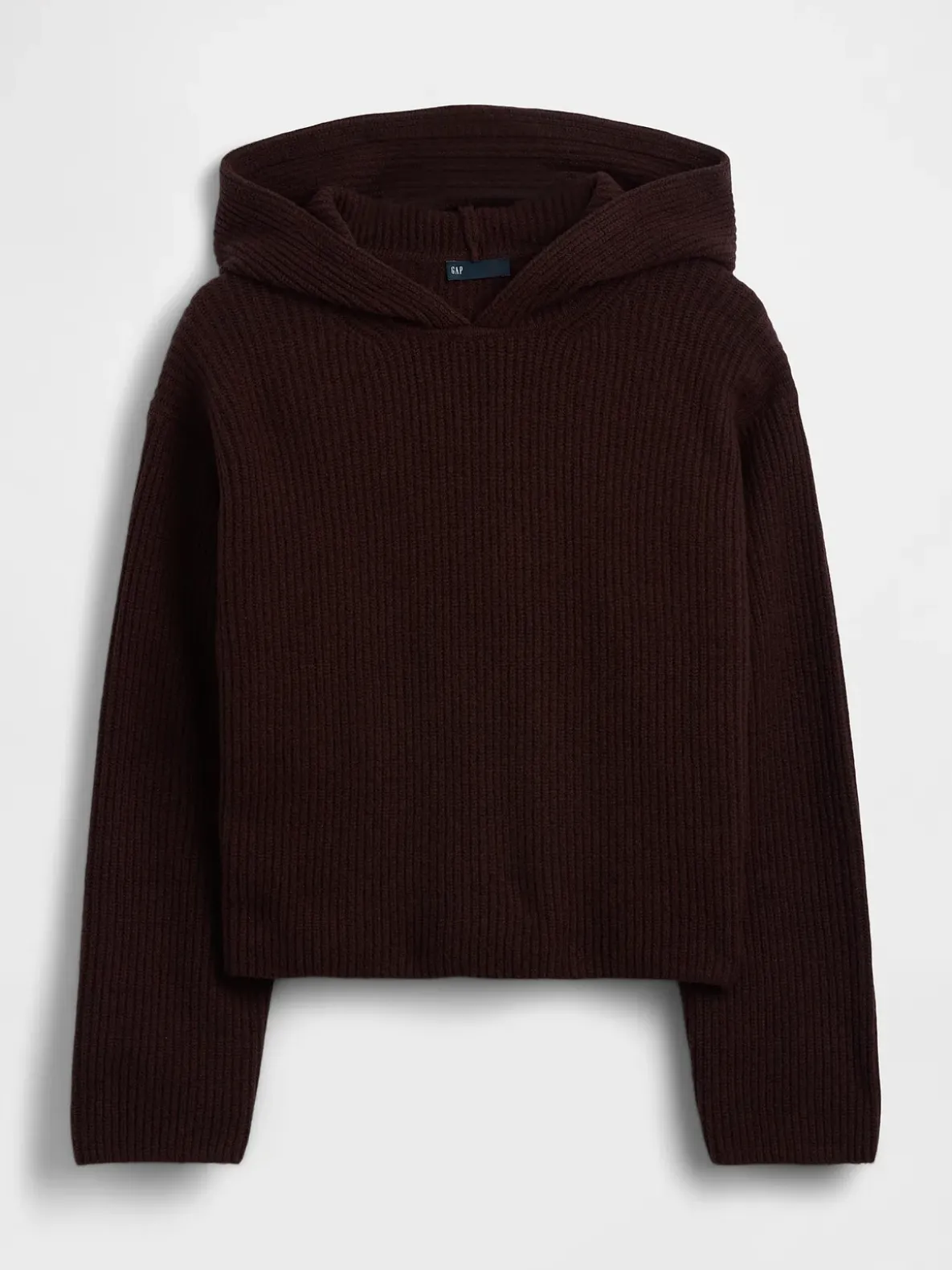 CashSoft Oversized Shaker-Stitch Hoodie