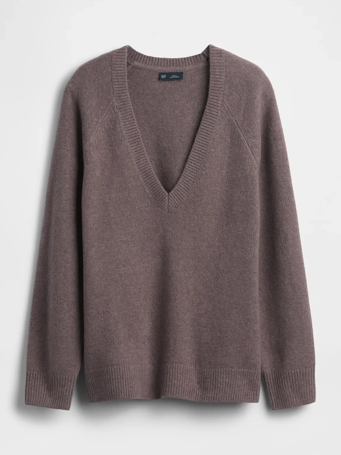 CashSoft Oversized V-Neck Sweater