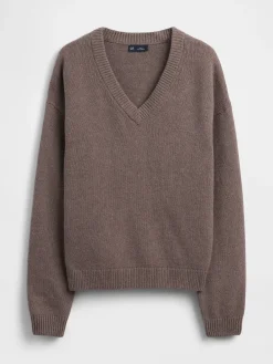 CashSoft Oversized V-Neck Sweater