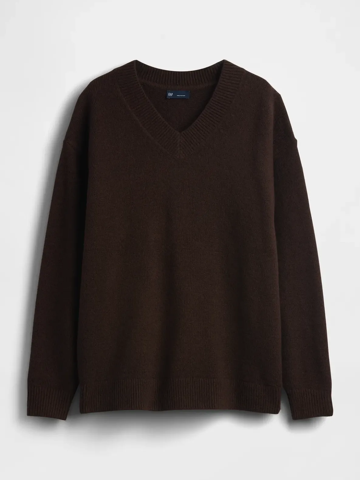 CashSoft Oversized V-Neck Tunic Sweater