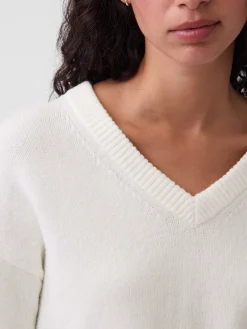 CashSoft Oversized V-Neck Sweater