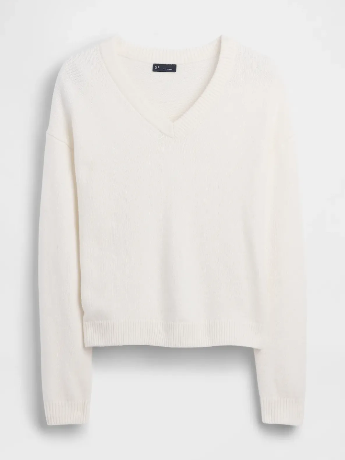 CashSoft Oversized V-Neck Sweater
